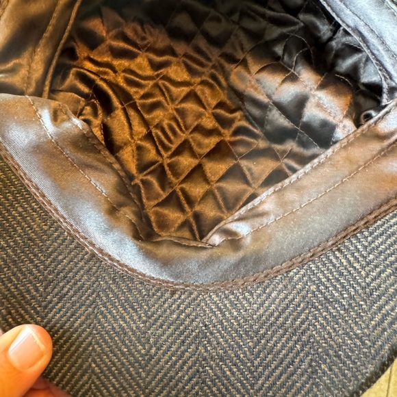 Vintage High End Gray Tweed Pattern Wool SCALA Men’s S Cabby Hat Rare - Picture 6 of 11